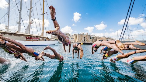 I campioni del Triathlon in gara a Malta
