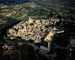 Mdina, veduta aerea