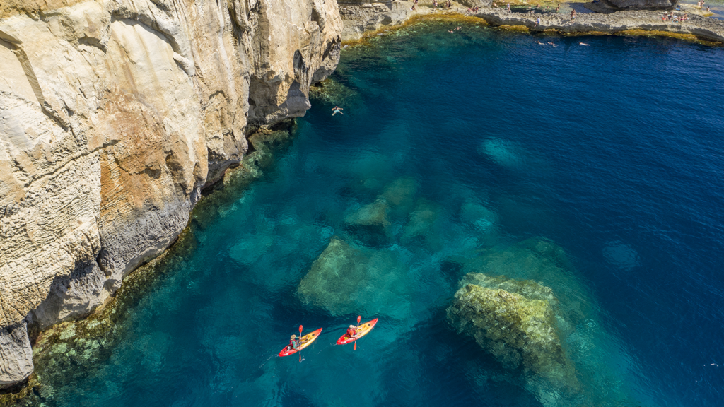 Kayak a Malta